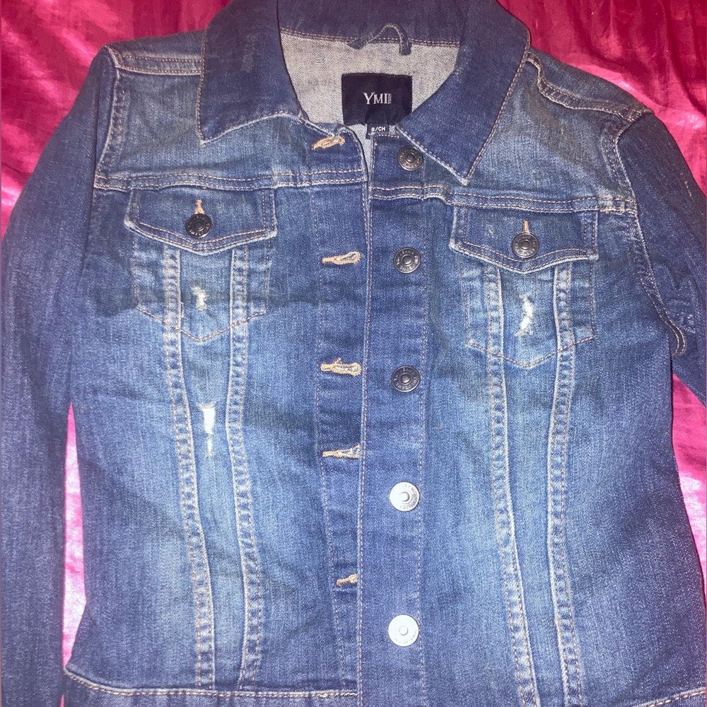 blue denim jean jacket 🧥💙